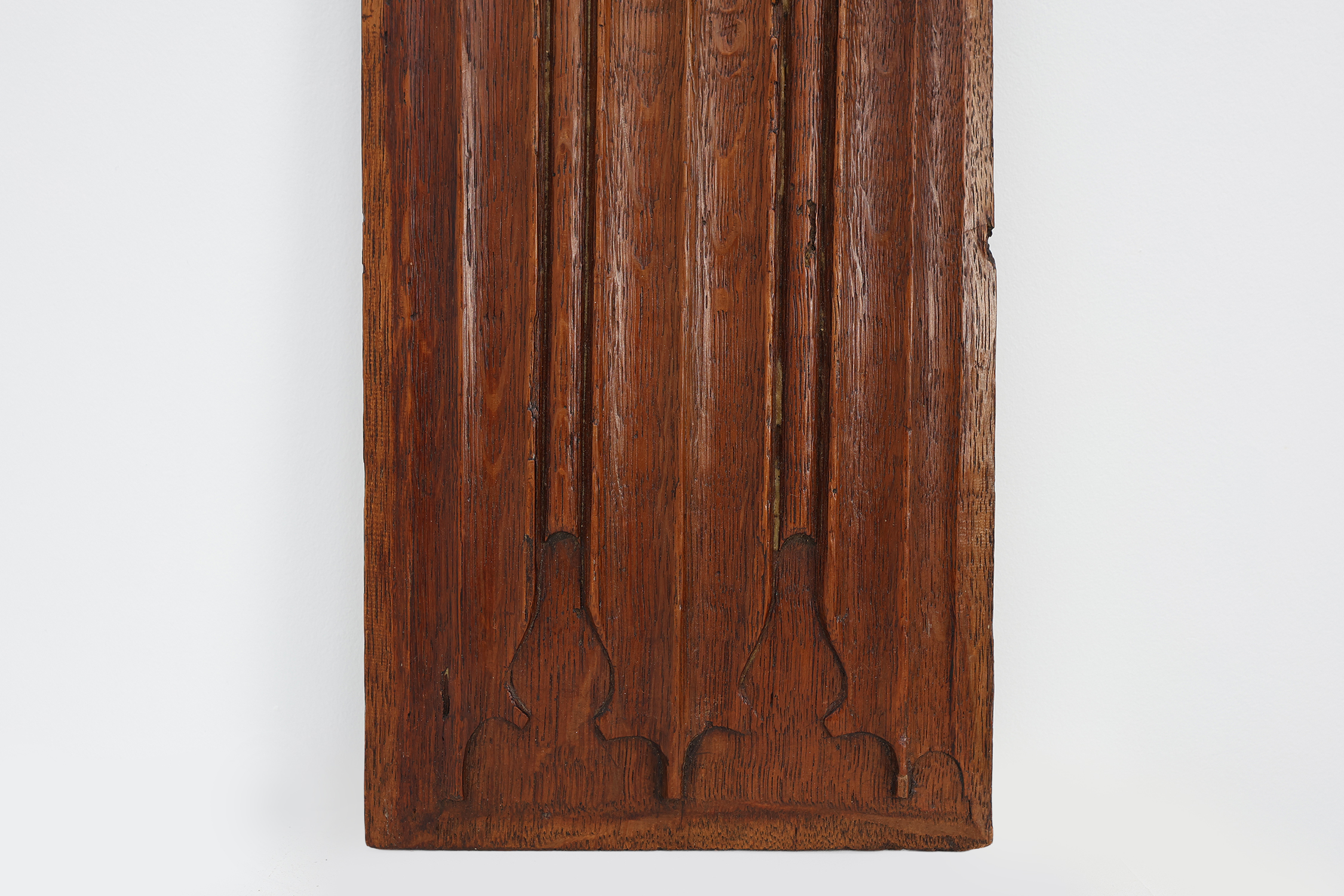 Carved oak Gothic linenfold panel, Flanders, ca. 16th centurythumbnail